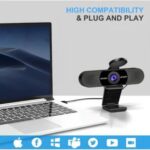 EMEET C960 4K Webcam, Sony Sensor, PDAF Auto Focus, Dual AI Noise-Cancelling Mics, 73° FOV, Plug&Play Webcam w/Privacy Cover - Image 3