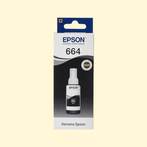 Epson 664 EcoTank Ink Bottle - 70ml, Black