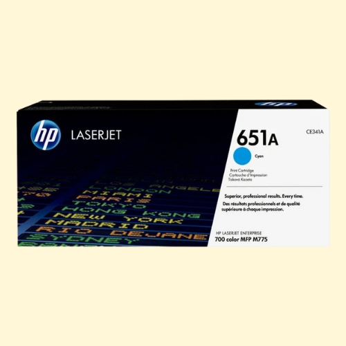 HP 651A Cyan Original LaserJet Toner Cartridge (CE341A)