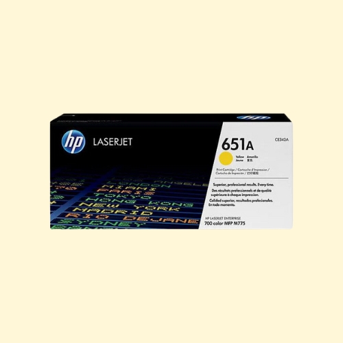 HP 651A Yellow Original LaserJet Toner Cartridge (CE342A)