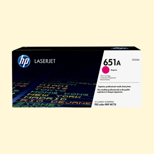 HP 651A Magenta Original LaserJet Toner Cartridge (CE343A)