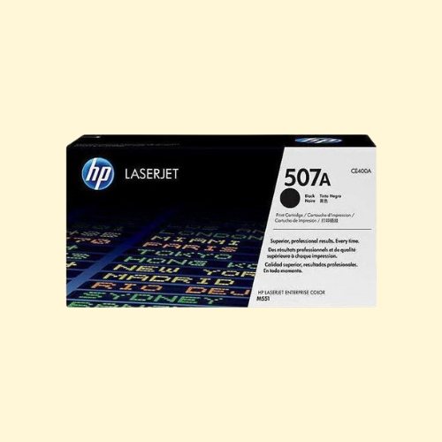 HP 507A Black Toner Cartridge (CE400A)