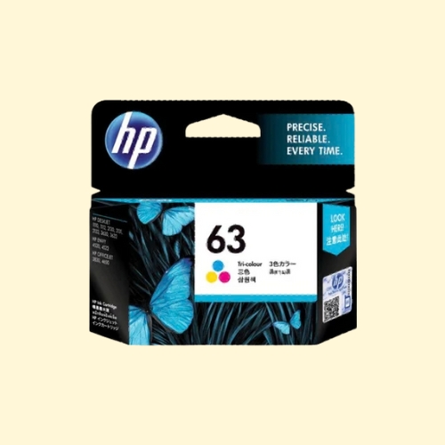 HP 63 Tri-Color Ink Cartridge (F6U61AA)