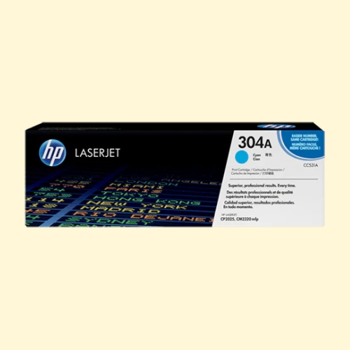 HP 304A Cyan LaserJet Toner Cartridge (CC531A)
