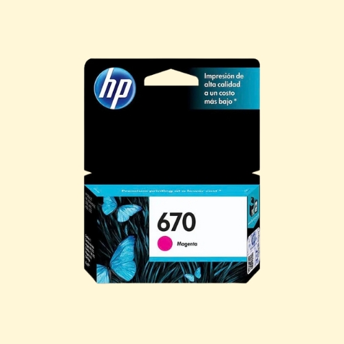 HP 670 Magenta Original Ink Advantage Cartridge (CZ115AL)