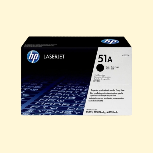 HP 51A Black Original LaserJet Toner Cartridge (Q7551A)