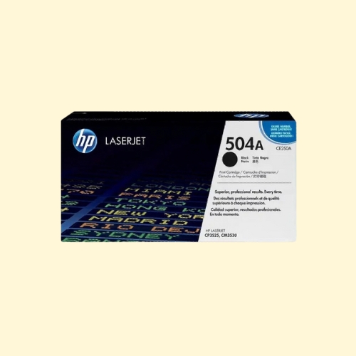 HP 504A Black Toner Cartridge (CE250A)