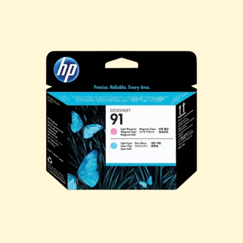 HP 91 Light Magenta and Light Cyan Original Printhead Cartridge (C9462A)