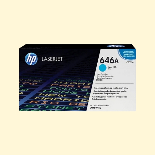 HP 646A Cyan Original LaserJet Toner Cartridge (CF031A)