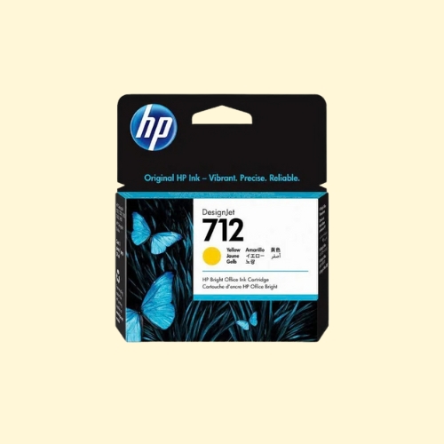 HP 712 29ml Yellow DesignJet Ink Cartridge 3ED69A