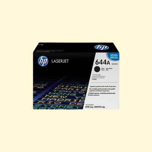 HP 644A Black Original LaserJet Toner Cartridge (Q6460A)
