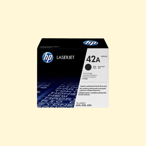 HP 42A Black Original LaserJet Toner Cartridge (Q5942A)