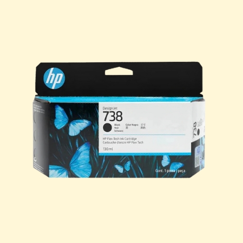 HP 738 130ml Black DesignJet Ink Cartridge (498N4A)