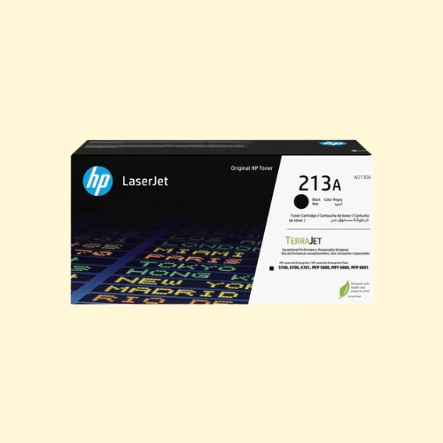 HP 213A Black Original LaserJet Toner Cartridge, (W2130A)