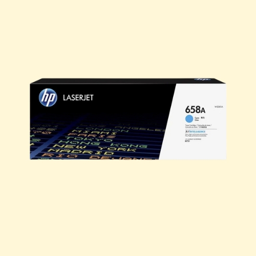 HP 658A Cyan Original LaserJet Toner Cartridge, W2001A