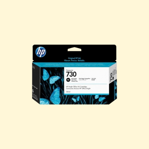 HP 730 130-ml Photo Black DesignJet Ink Cartridge (P2V67A)