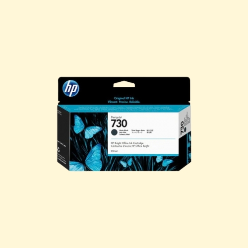 HP 730 130-ml Matte Black DesignJet Ink Cartridge (P2V65A)