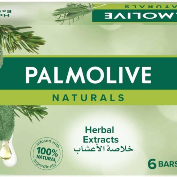 Palmolive Naturals Bar Soap Herbal Extracts With Rosemary And Thyme, 170 Gm, Pack Of 6