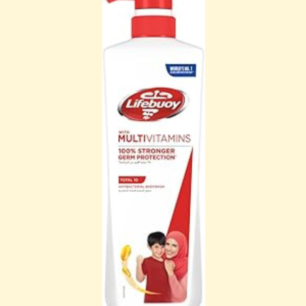 LIFEBUOY Antibacterial Body Wash, Total 10, for 100% stronger germ protection and hygiene, 700ml
