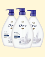 Dove Shower Bath | Moisturising Body Wash 1000ml | Deeply Nourishing Body Wash | With Integrated Pump, Pack of 3
