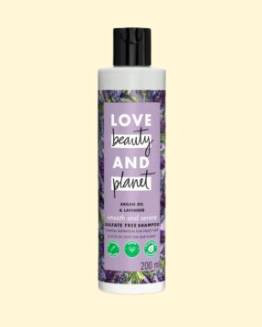 1 Love Beauty And Planet & Argan Oil Lavender Sulfate Free Smooth Serene Shampoo|| No Parabens|| No Dyes|| 200ml - Image 1