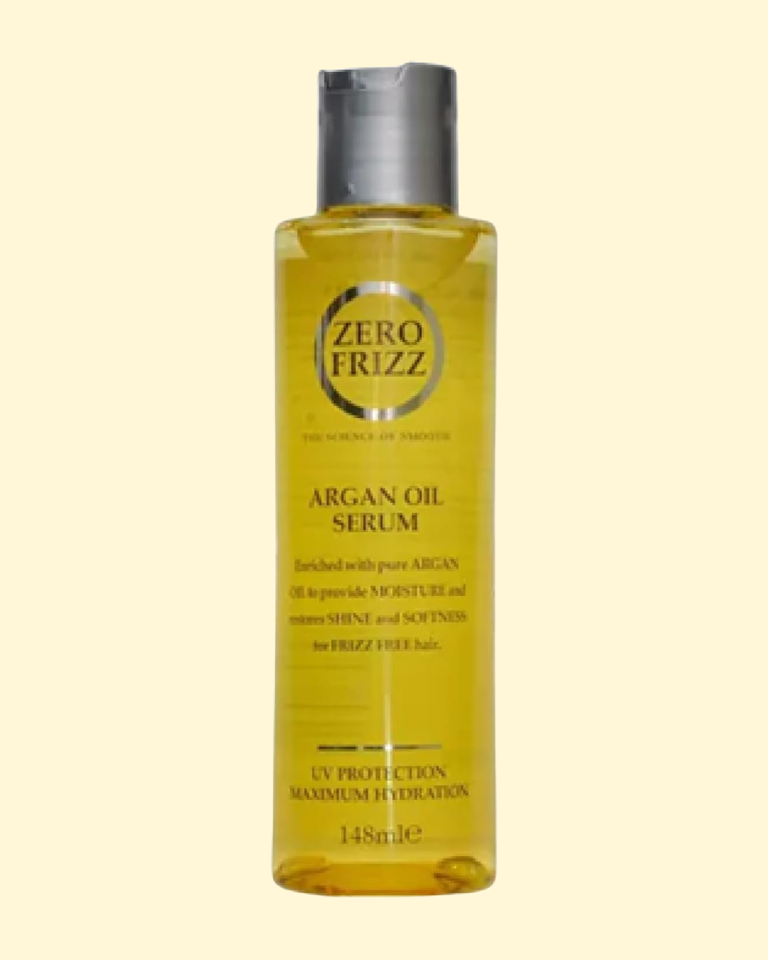 1 Zero Frizz Argan Oil Hair Care Serum | 148 ML | Anti-Frizz, Shine-Boosting Serum with Argan Oil, UV Protection & Vitamins A, E, B5 | Repairs Split Ends & Smooths Dry, Frizzy Hair - Image 1