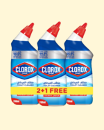 Clorox Toilet Cleaner Original Scent, 2+1 Free, 709ml, Kills 99.9% of Germs and 100% Powers Through Stains
