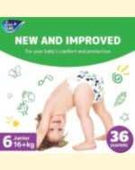 Fine Baby Diapers Size 6 Junior 16+ kg 36pcs - Image 2
