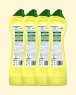 JIF Cream Cleaner, with micro crystals technology, Lemon, eliminates grease, burnt food & limescale stains, 4 x 500ml - Image 2