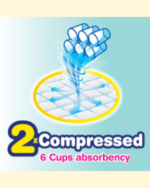 BabyJoy Compressed Diaper, Jumbo Box New Born Size 1, Count 136, Up to 4 KG - Image 2