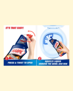 Harpic Original Power Plus 10X Most Powerful Toilet Cleaner, 1L (Pack of 2) - Image 3