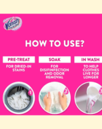 Vanish Liquid Fabric Stain Remover 3L for White clothes - Image 3