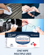 V Care Disinfectant Multi-Purpose Anti Bacterial Wipes - 96'S | Kills 99.9% Of Germs | Cleans And Protects Surfaces | (Pack Of 2) - Image 3