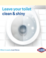 Clorox Toilet Cleaner Original Scent, 2+1 Free, 709ml, Kills 99.9% of Germs and 100% Powers Through Stains - Image 4