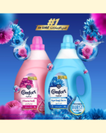 COMFORT Fabric Softener, Spring Dew, with freshness-burst technology for longer lasting fragrance & soft clothes, 3L - Image 4