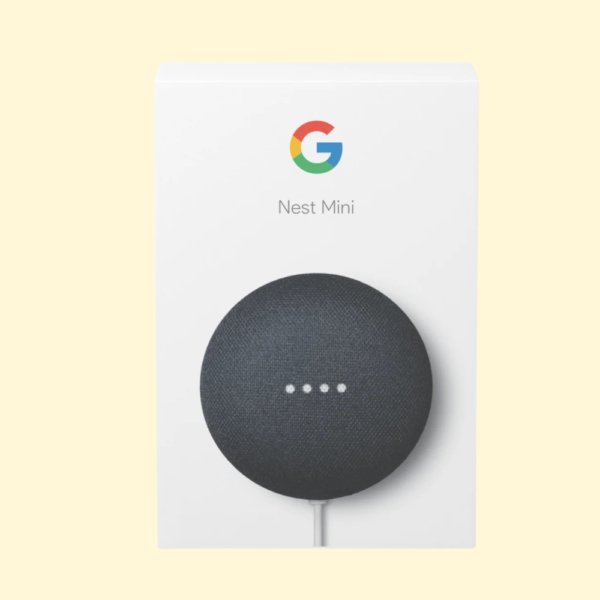 Google Nest Mini (2nd Generation) Smart Speaker with Google Assistant - WiFi & Bluetooth Voice Control - Smart Home Assistant