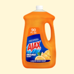 Ajax Triple Action Orange Dish & Hand Soap, 90 Oz, Cuts Grease, Fights Odors, Washes Away Dirt and Bacteria by Ajax