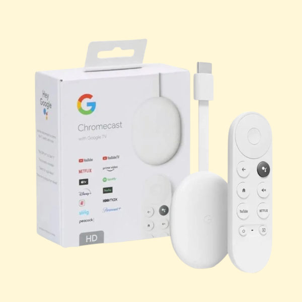 Google Chromecast with Google TV (HD) Watch Movies & TV Shows Streaming Media Player with Remote