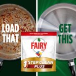 Fairy 1-Step Clean Plus Automatic Dishwasher Tablets, Effective on Dried-on Grease without the Pre-Rinse, 20 Tabs - Image 2