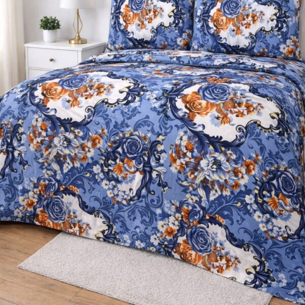 Crystal Collection Premium Printed Bedsheet | Soft & Stylish Designer Bedding Set for Bedroom