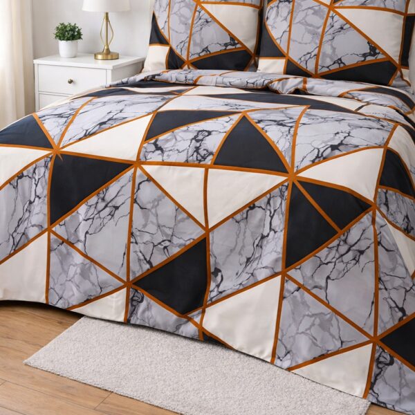 Crystal Collection Premium Printed Bedsheet | Soft & Stylish Designer Bedding Set for Bedroom
