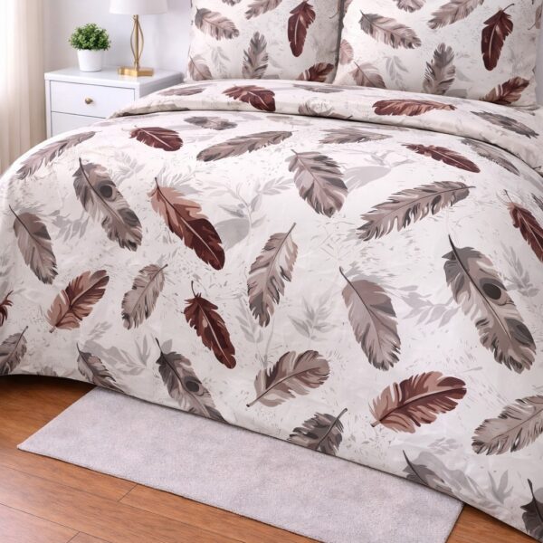 Crystal Collection Premium Printed Bedsheet | Soft & Stylish Designer Bedding Set for Bedroom