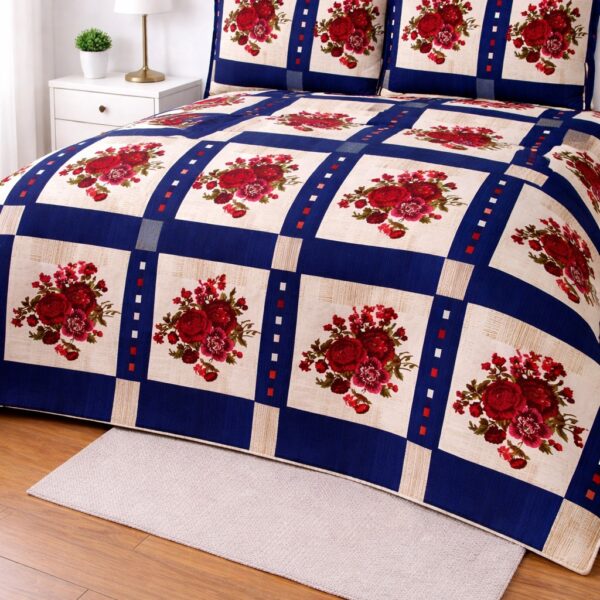 Crystal Collection Premium Printed Bedsheet | Soft & Stylish Designer Bedding Set for Bedroom