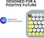 Logitech Pop Keys Mechanical Wireless Keyboard With Customizable Emoji Keys, Durable Compact Design, Bluetooth Or Usb Connectivity, Multi Device, Os Compatible, Arabic Keyboard Daydream, Mint - Image 4