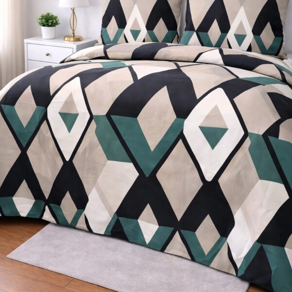 Crystal Collection Premium Printed Bedsheet | Soft & Stylish Designer Bedding Set for Bedroom