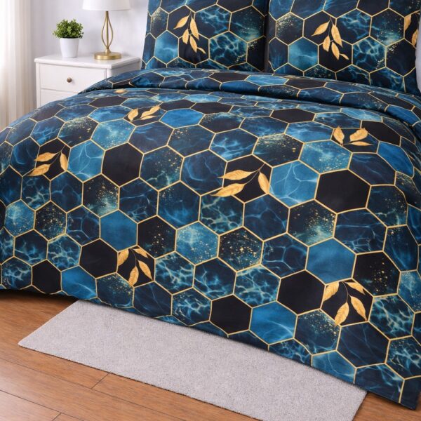 Crystal Collection Premium Printed Bedsheet | Soft & Stylish Designer Bedding Set for Bedroom
