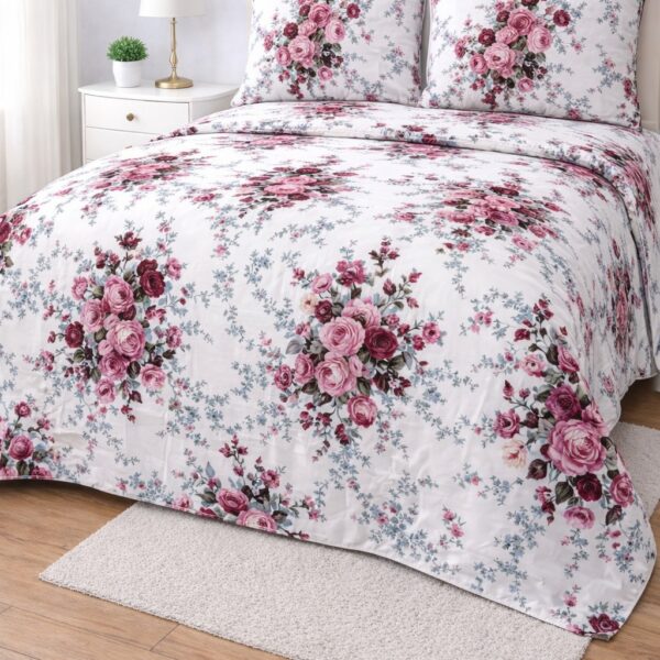 Crystal Collection Premium Printed Bedsheet | Soft & Stylish Designer Bedding Set for Bedroom