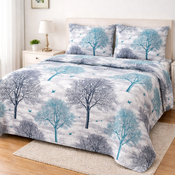 Crystal Collection Premium Printed Bedsheet | Soft & Stylish Designer Bedding Set for Bedroom