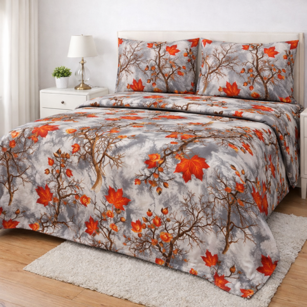 Crystal Collection Premium Printed Bedsheet | Soft & Stylish Designer Bedding Set for Bedroom