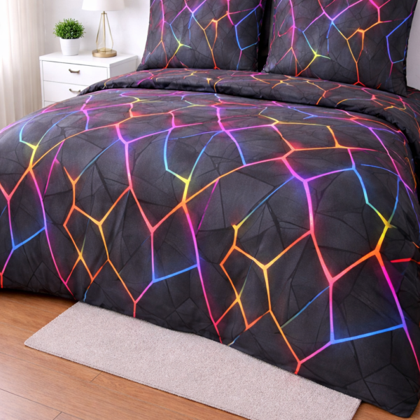 Crystal Collection Premium Printed Bedsheet | Soft & Stylish Designer Bedding Set for Bedroom